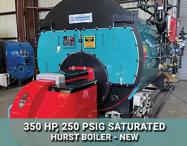 New 350 HP Firetube Boiler